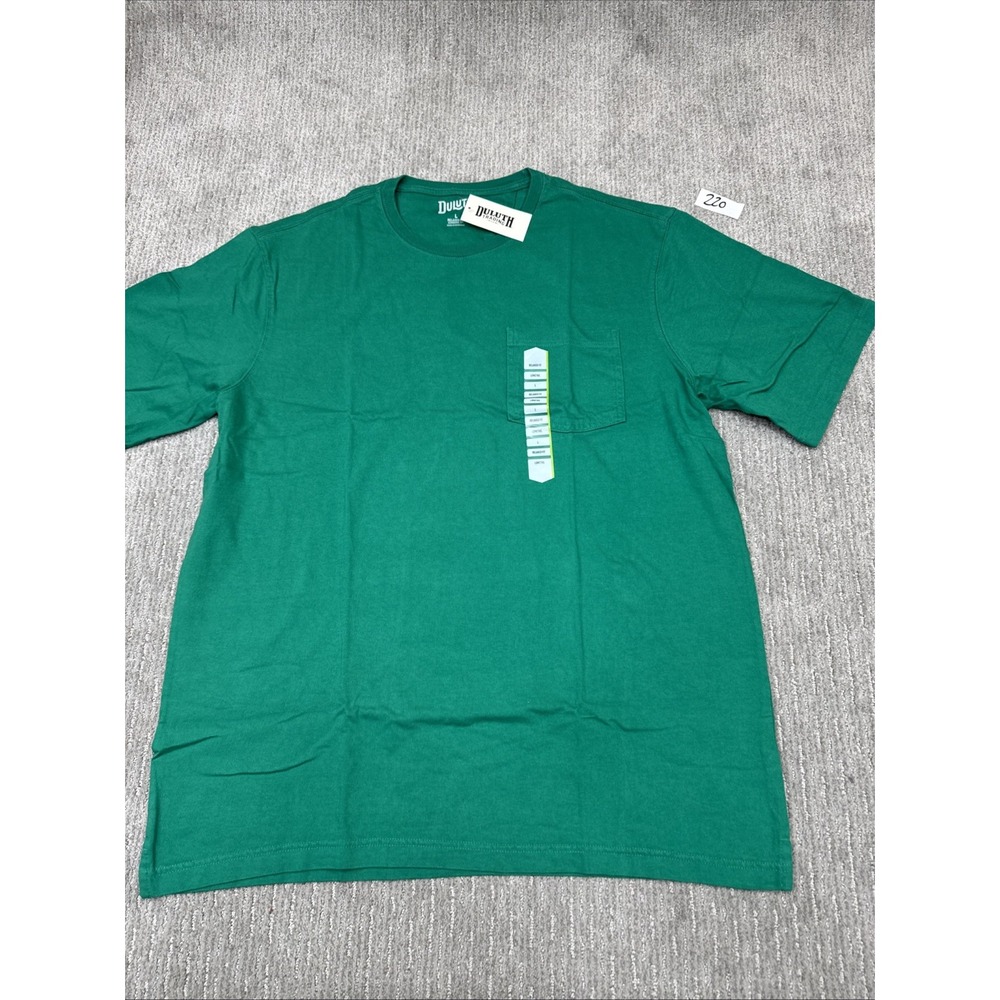 Duluth Size Large Relaxed Fit Long Tail Pocket T-Shirt Color REM #220 - Picture 2 of 11